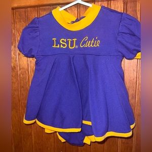Baby LSU Bodysuit Dress Size 12 Months